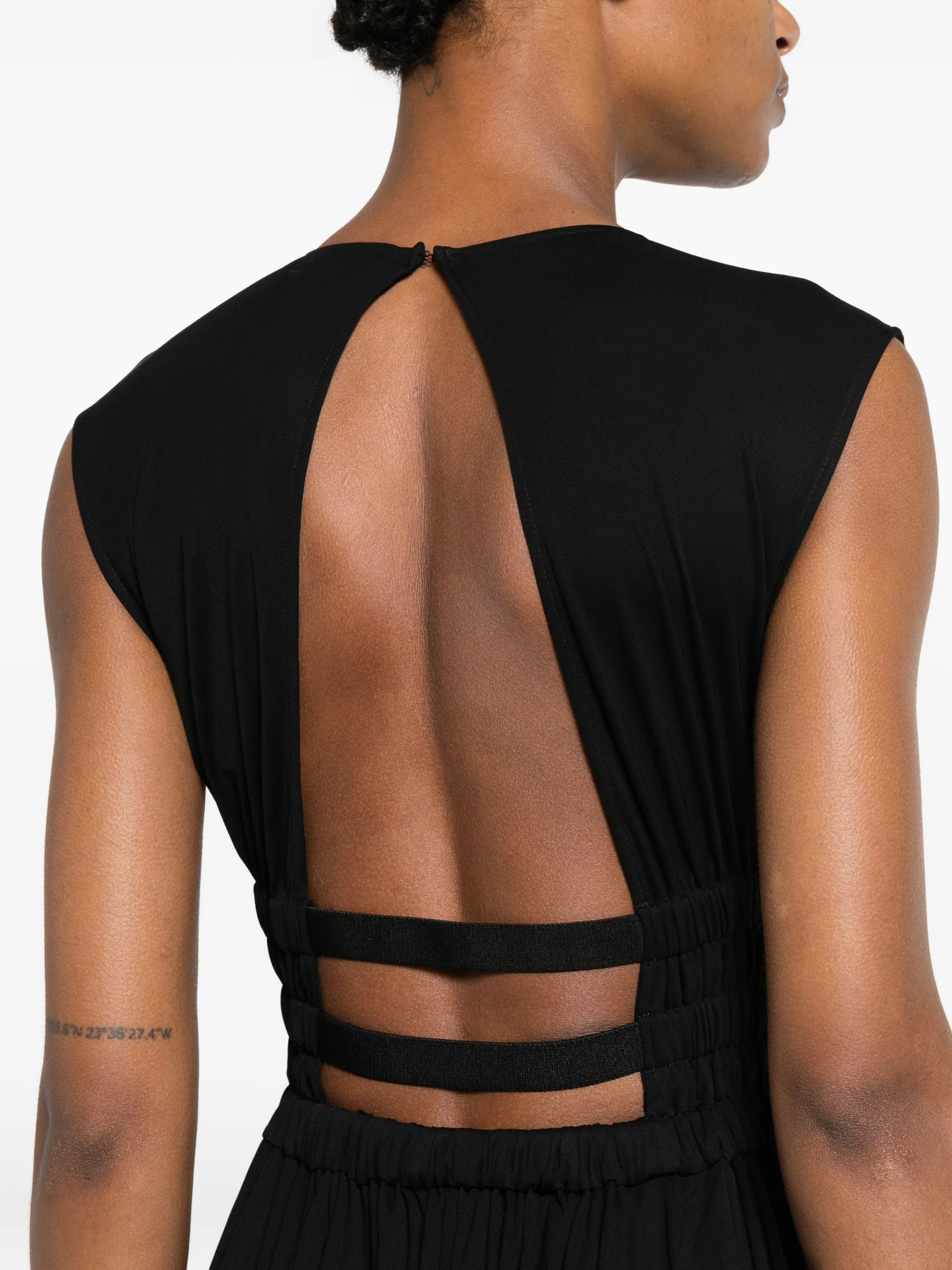 Alaïa Alaïa Deeese Handkerchief-hem Asymmetric Dress, view 2