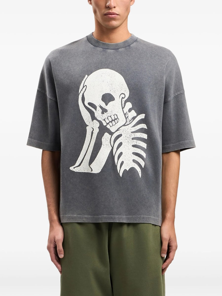 Palm Angels Palm Angels Skull-print Washed T-shirt
