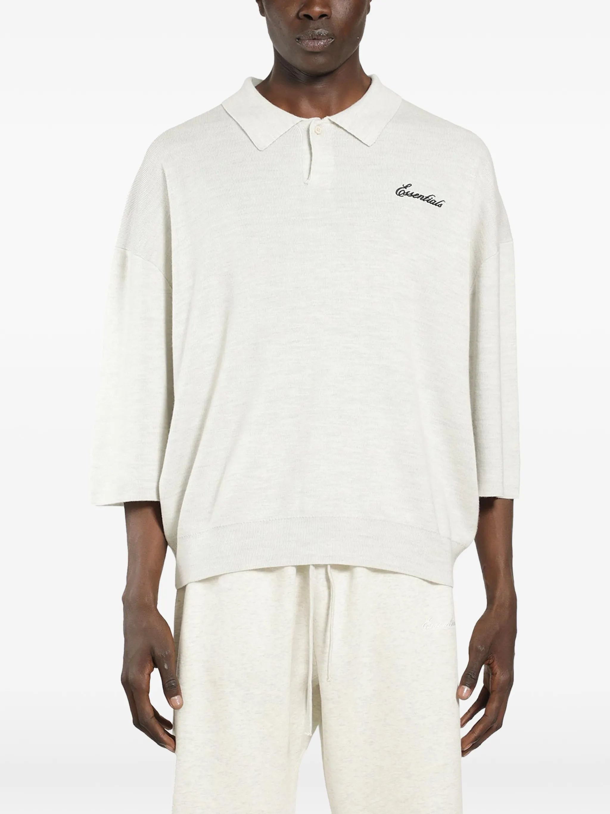 Fear of God Essentials Fear Of God Essentials Essentials Logo-embroidered Polo Shirt