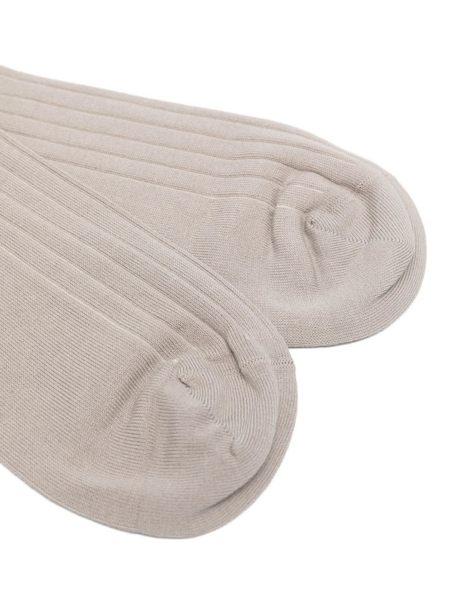 Brunello Cucinelli Brunello Cucinelli Logo-detail Ribbed-knit Socks, view 3