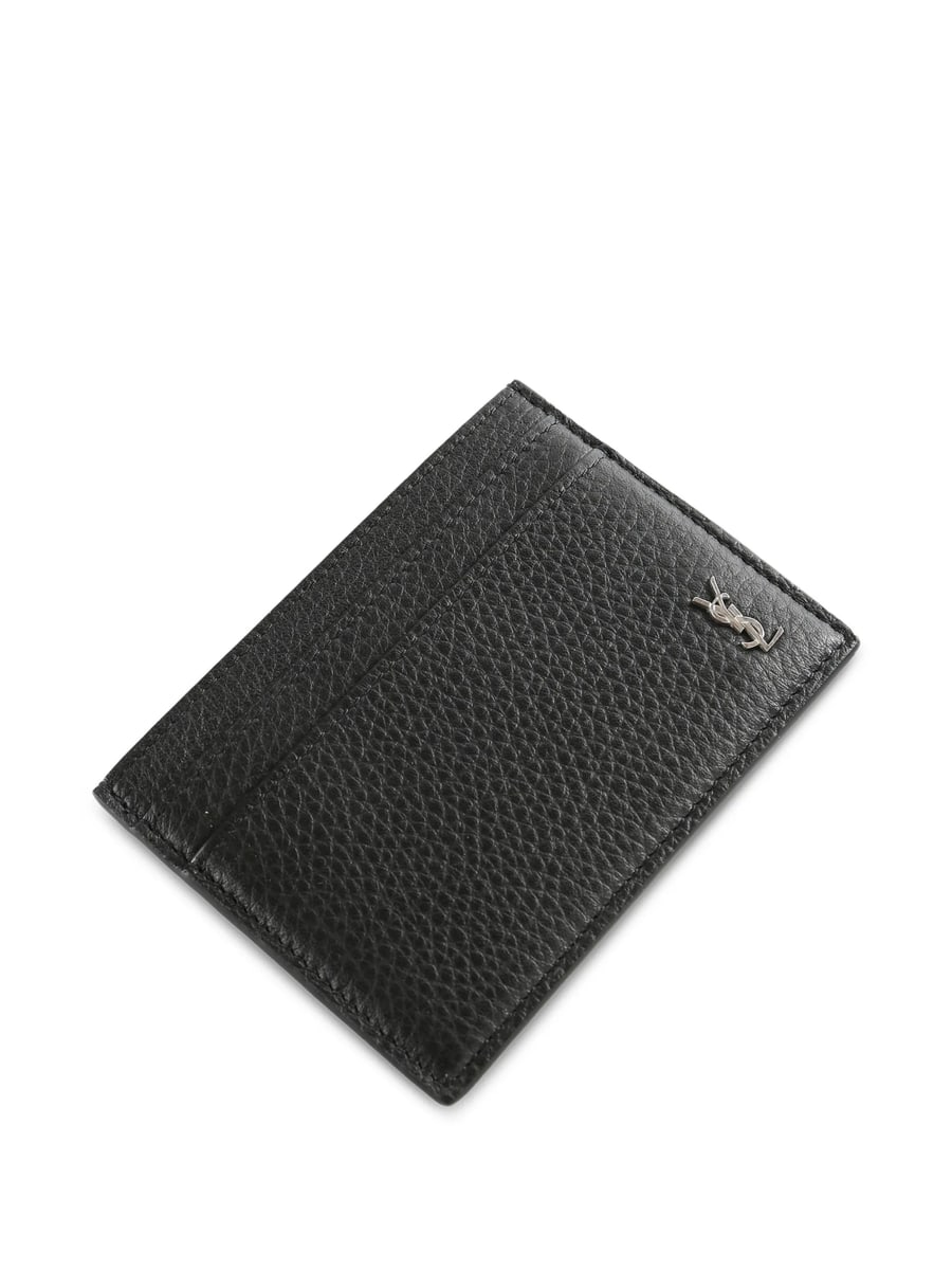 Saint Laurent Saint Laurent Cassandre-appliqué Cardholder