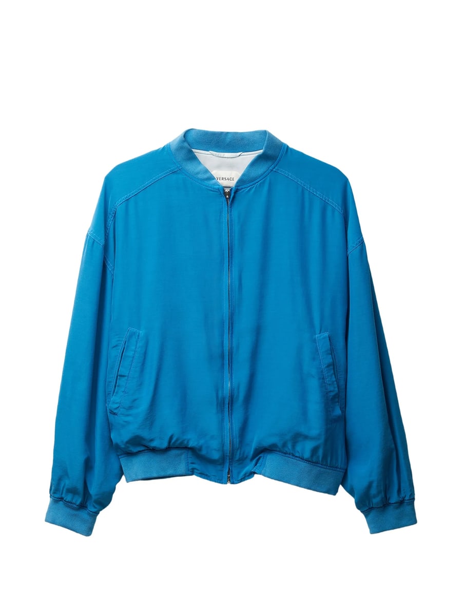 Versace Versace Silk Poplin Zip Blouson