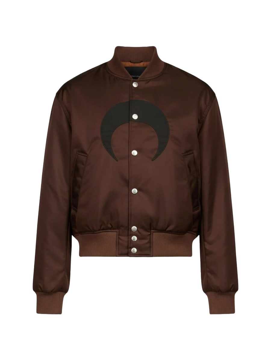 Marine Serre Marine Serre Moon-print Buttoned Bomber Jacket