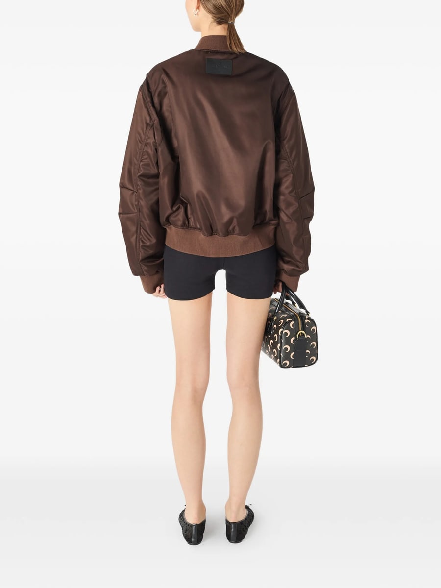 Marine Serre Marine Serre Moon-print Buttoned Bomber Jacket, view 3