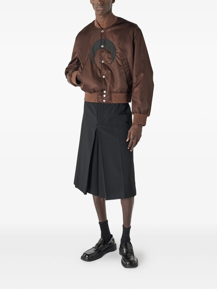 Marine Serre Marine Serre Moon-print Buttoned Bomber Jacket, view 4