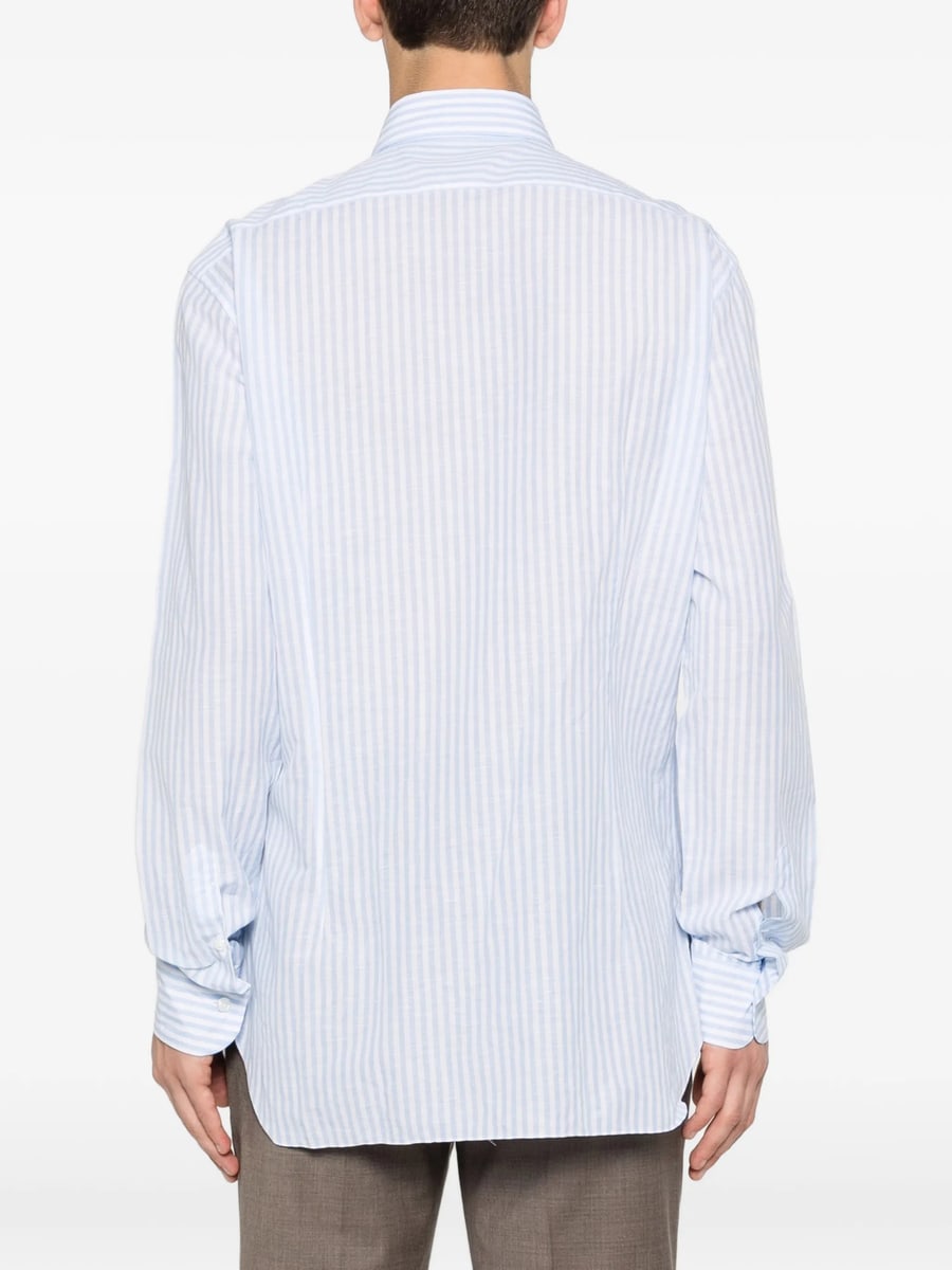 Barba Barba Buttoned Striped Shirt, view 2