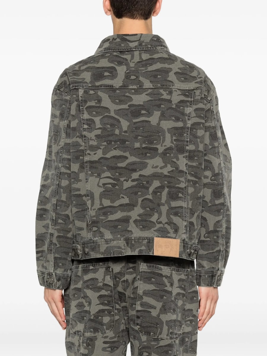 Kidsuper Kidsuper Buttoned Camouflage Jacket, view 2