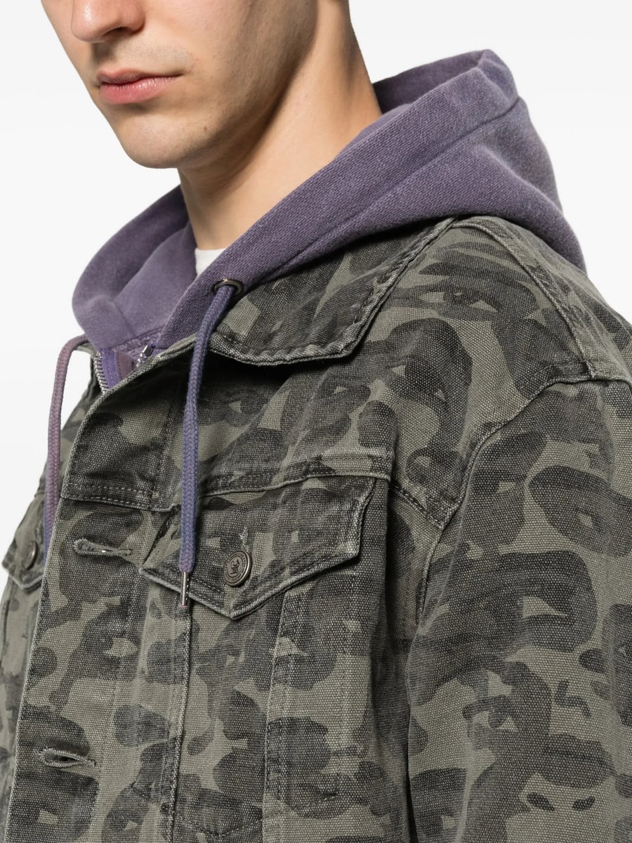 Kidsuper Kidsuper Buttoned Camouflage Jacket, view 4