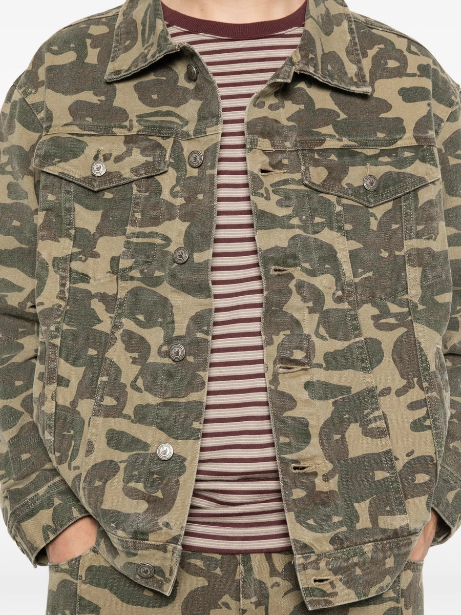 Kidsuper Kidsuper Camouflage Button Jacket, view 2
