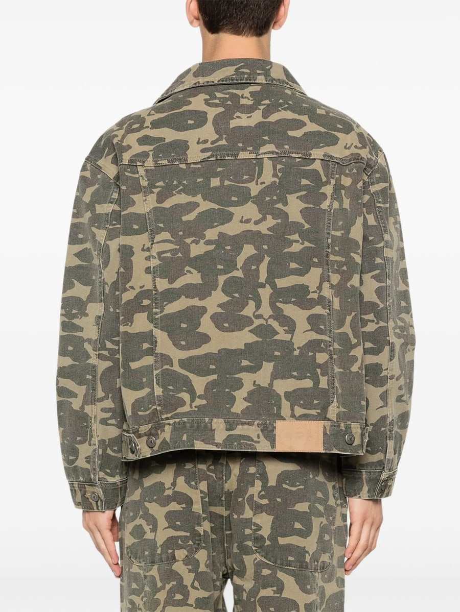 Kidsuper Kidsuper Camouflage Button Jacket, view 4