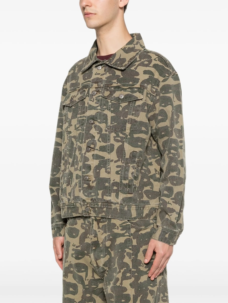 Kidsuper Kidsuper Camouflage Button Jacket, view 5