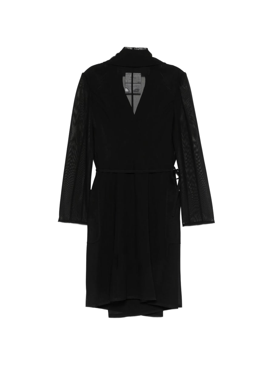 Junya Watanabe Junya Watanabe Sheer-sleeves Wrap Jacket, view 3