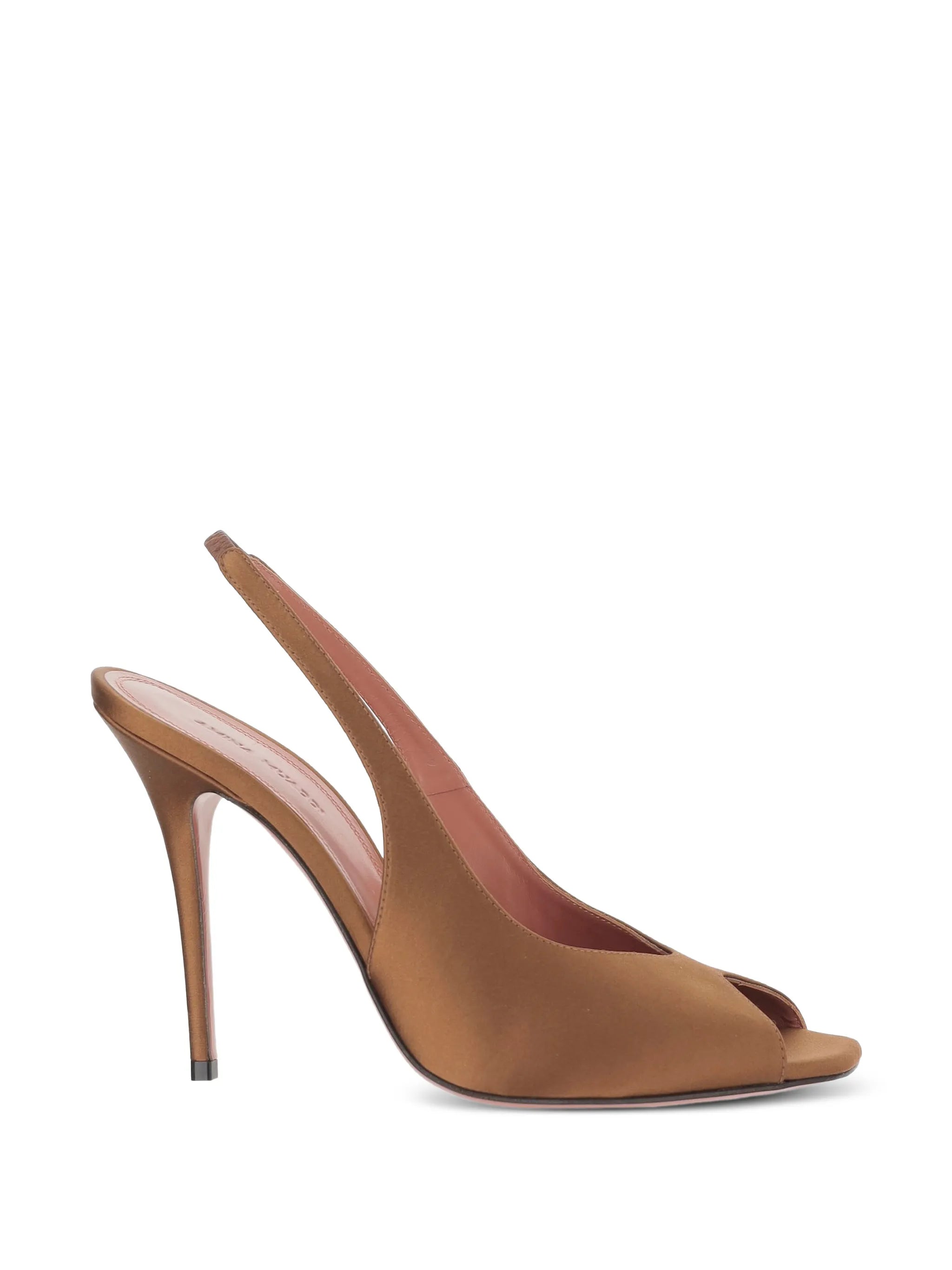 Amina Muaddi Amina Muaddi Anok Open Toe Slingback Pumps