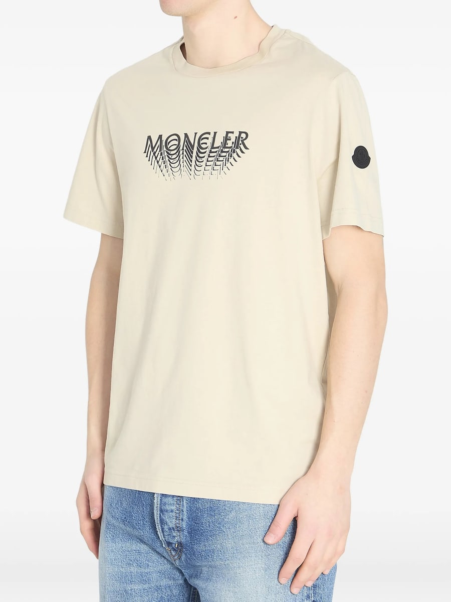 Moncler Moncler Logo-detail Short-sleeve T-shirt, view 4