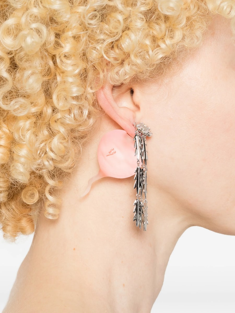 Yvmin Yvmin Floral Drop Earrings, view 5