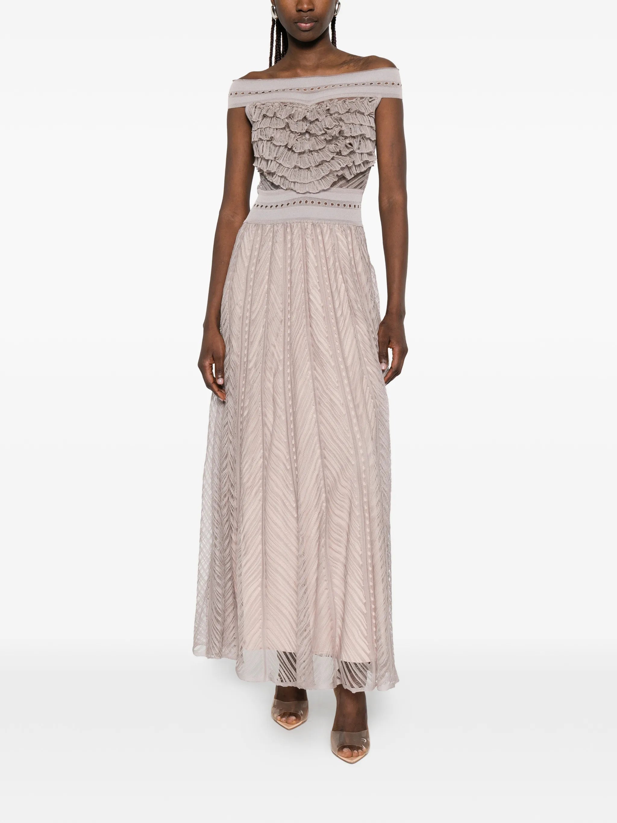 Antonino Valenti Antonino Valenti Ruffled-panel Maxi Dress, view 2