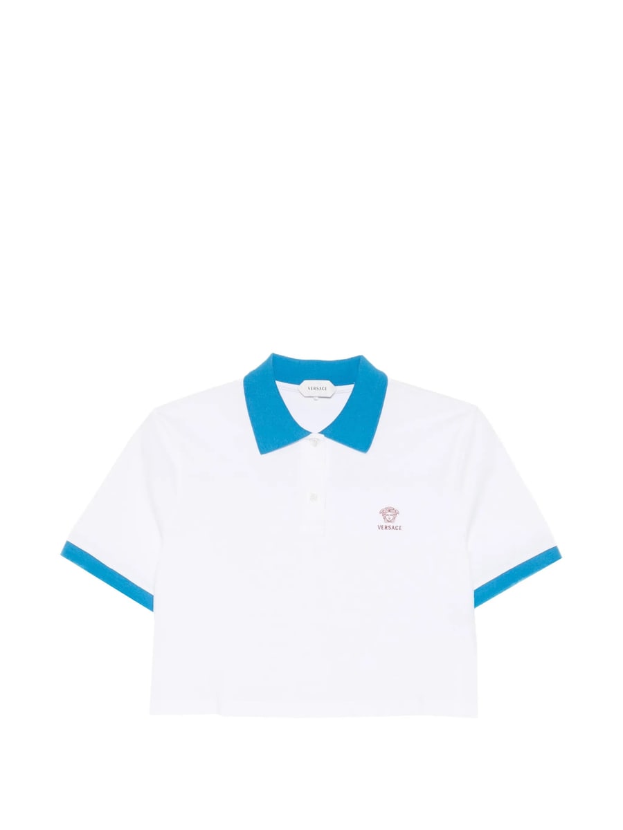 Versace Versace Cropped Trim Polo Shirt