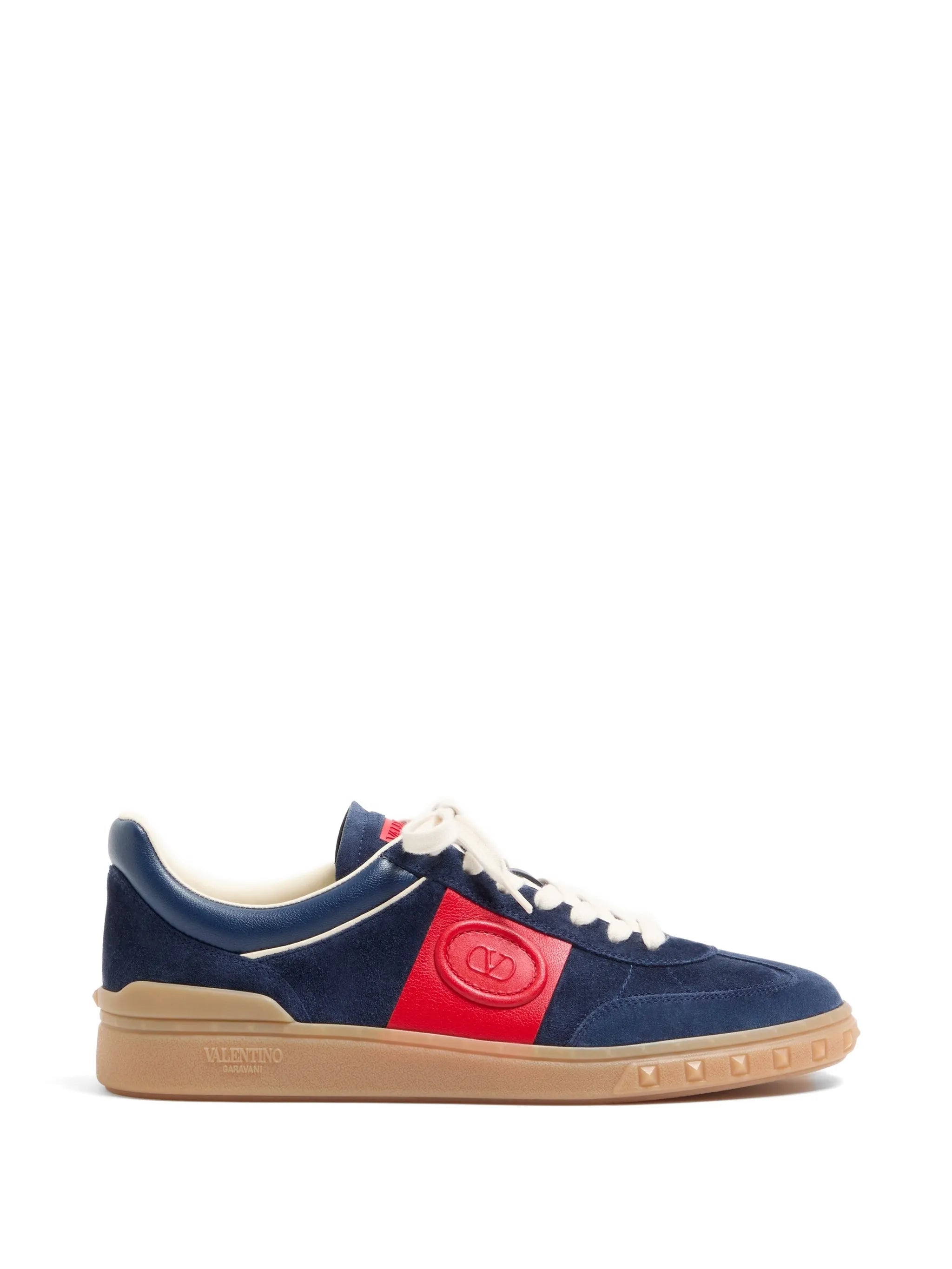 Valentino Garavani Valentino Garavani Upvillage Low-top Trainers In Split-leather And Calfskin Nappa-leather