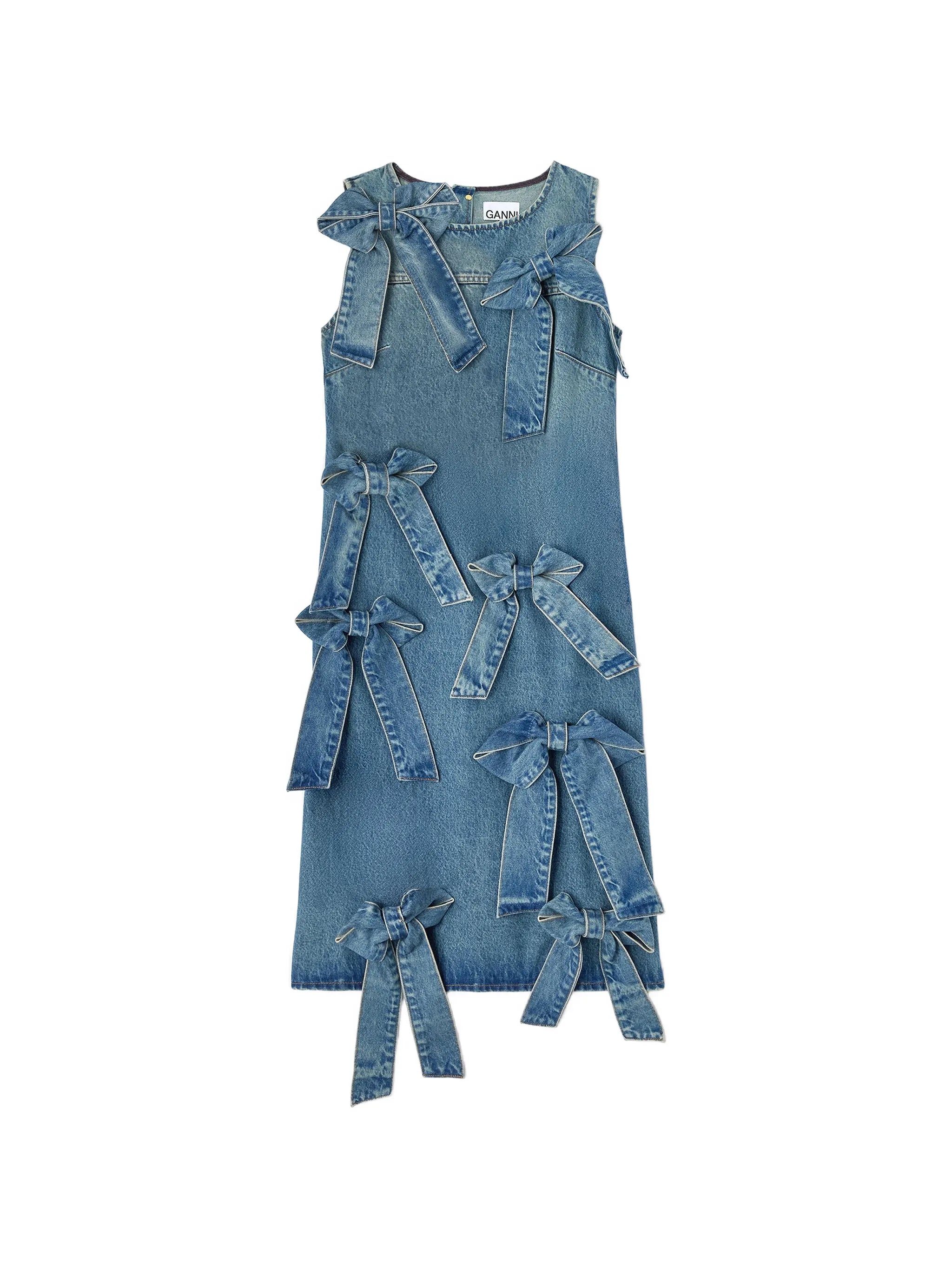 Ganni Ganni Light Rigid Denim Dress