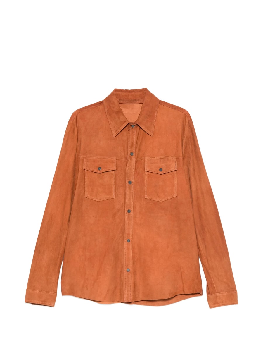 Santoro Santoro Buttoned Suede Shirt Jacket