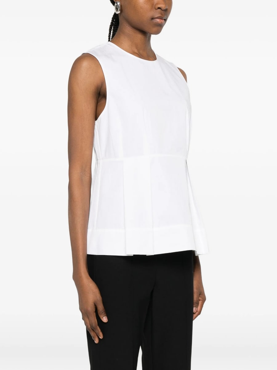 Vince Vince Pleated Sleeveless Top, view 2