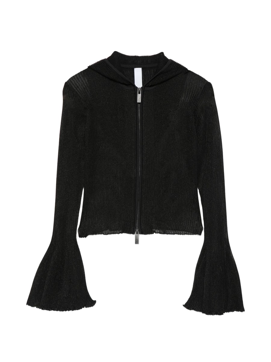 Cfcl Cfcl Zip Flared-cuff Hoodie