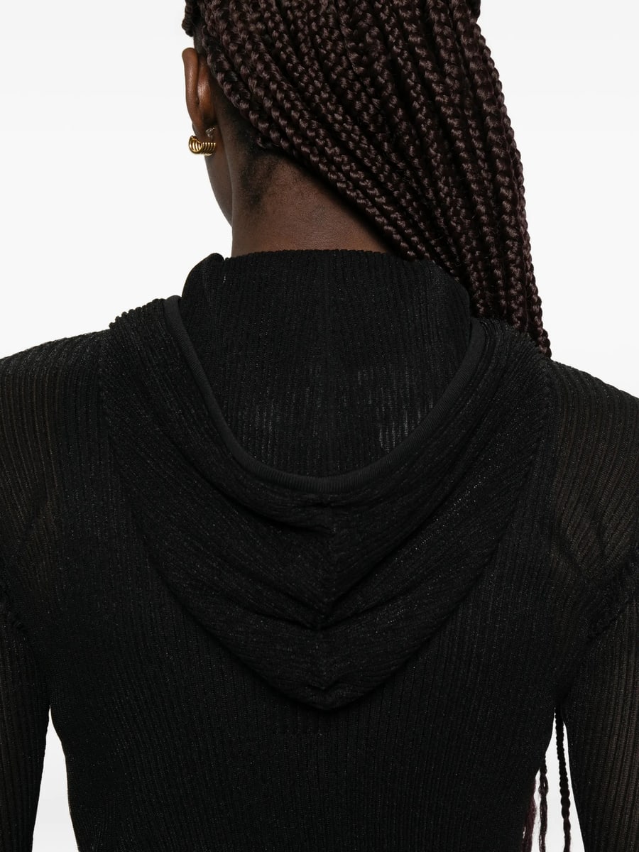 Cfcl Cfcl Zip Flared-cuff Hoodie, view 2