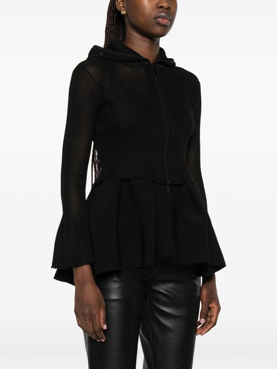 Cfcl Cfcl Zip Flared-cuff Hoodie, view 3