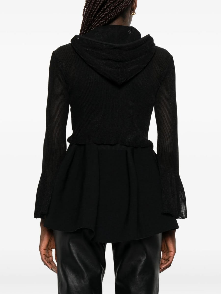 Cfcl Cfcl Zip Flared-cuff Hoodie, view 4