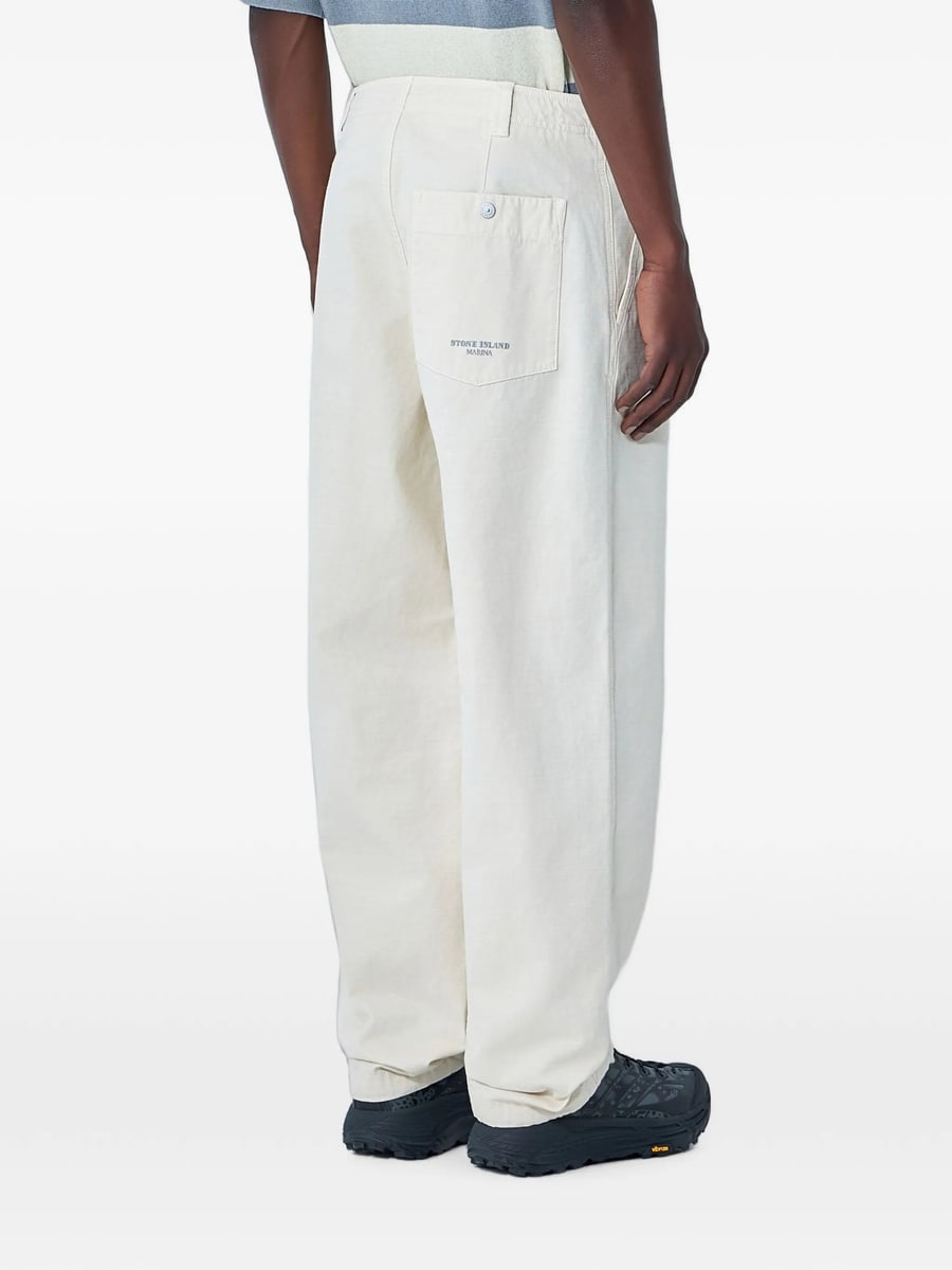 Stone Island Stone Island Buttoned Pocket Trousers, view 3