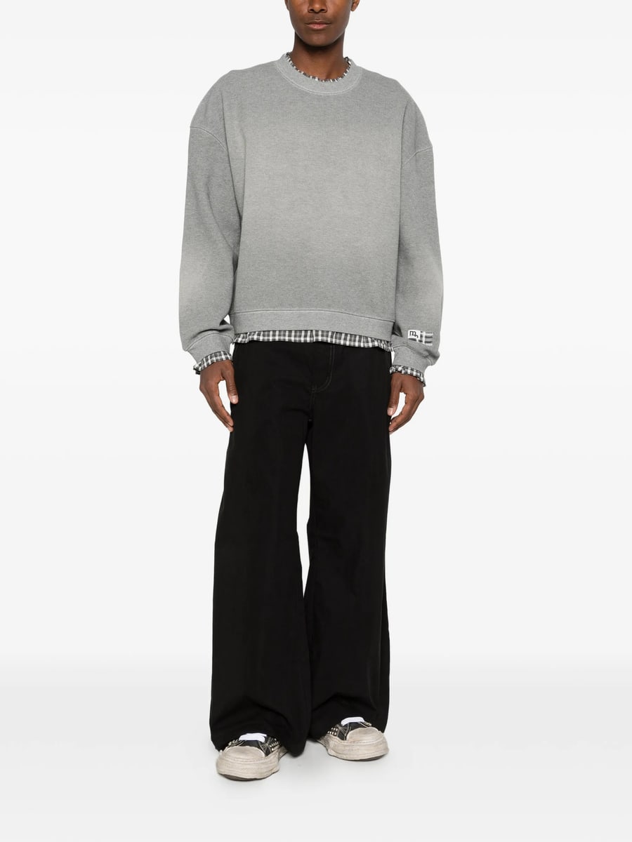 Madfrenzy Madfrenzy Gingham-trim Sweatshirt, view 3