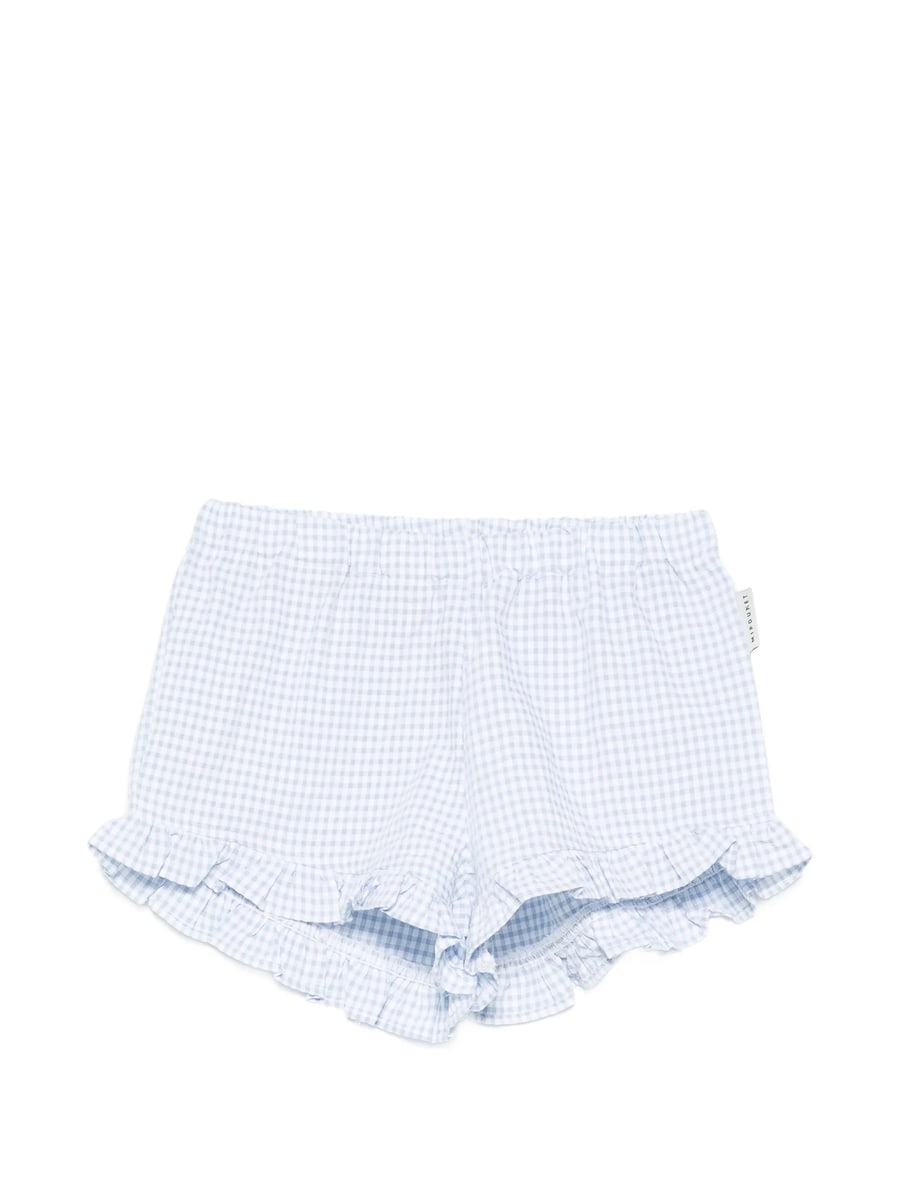 Mipounet Mipounet Colette Gingham Ruffled Shorts