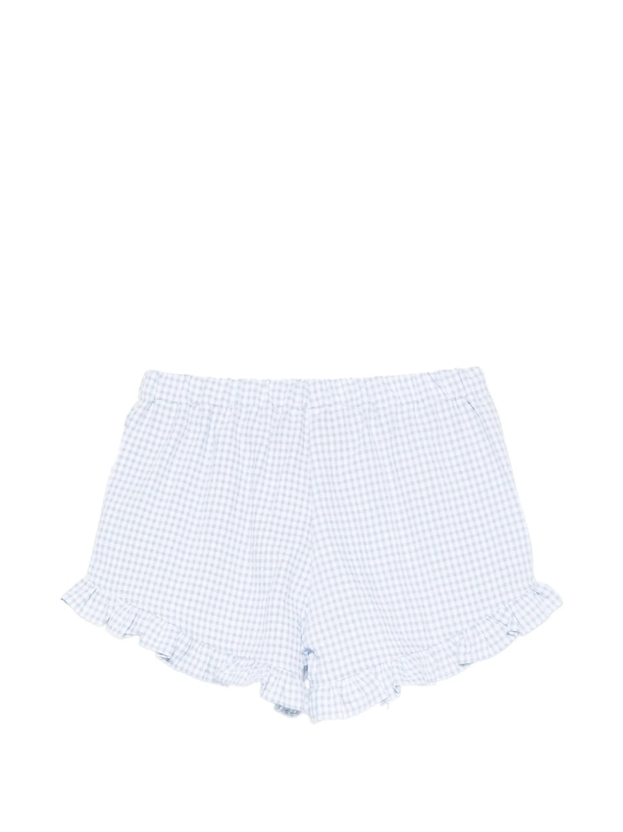 Mipounet Mipounet Colette Gingham Ruffled Shorts, view 2