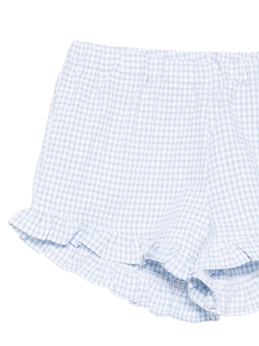 Mipounet Mipounet Colette Gingham Ruffled Shorts, view 3