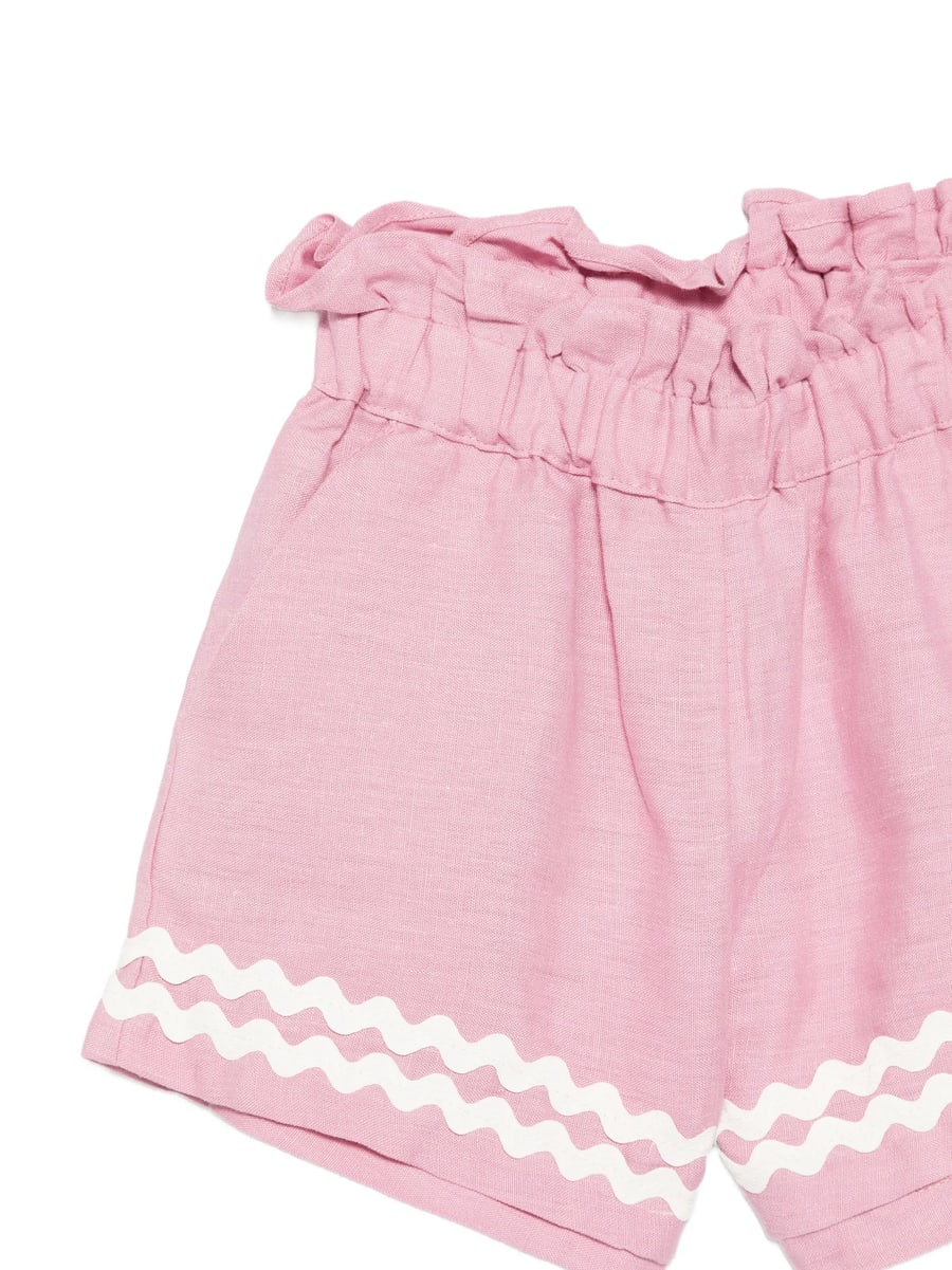 Mipounet Mipounet Isaline Ruffled Zig-zag Shorts