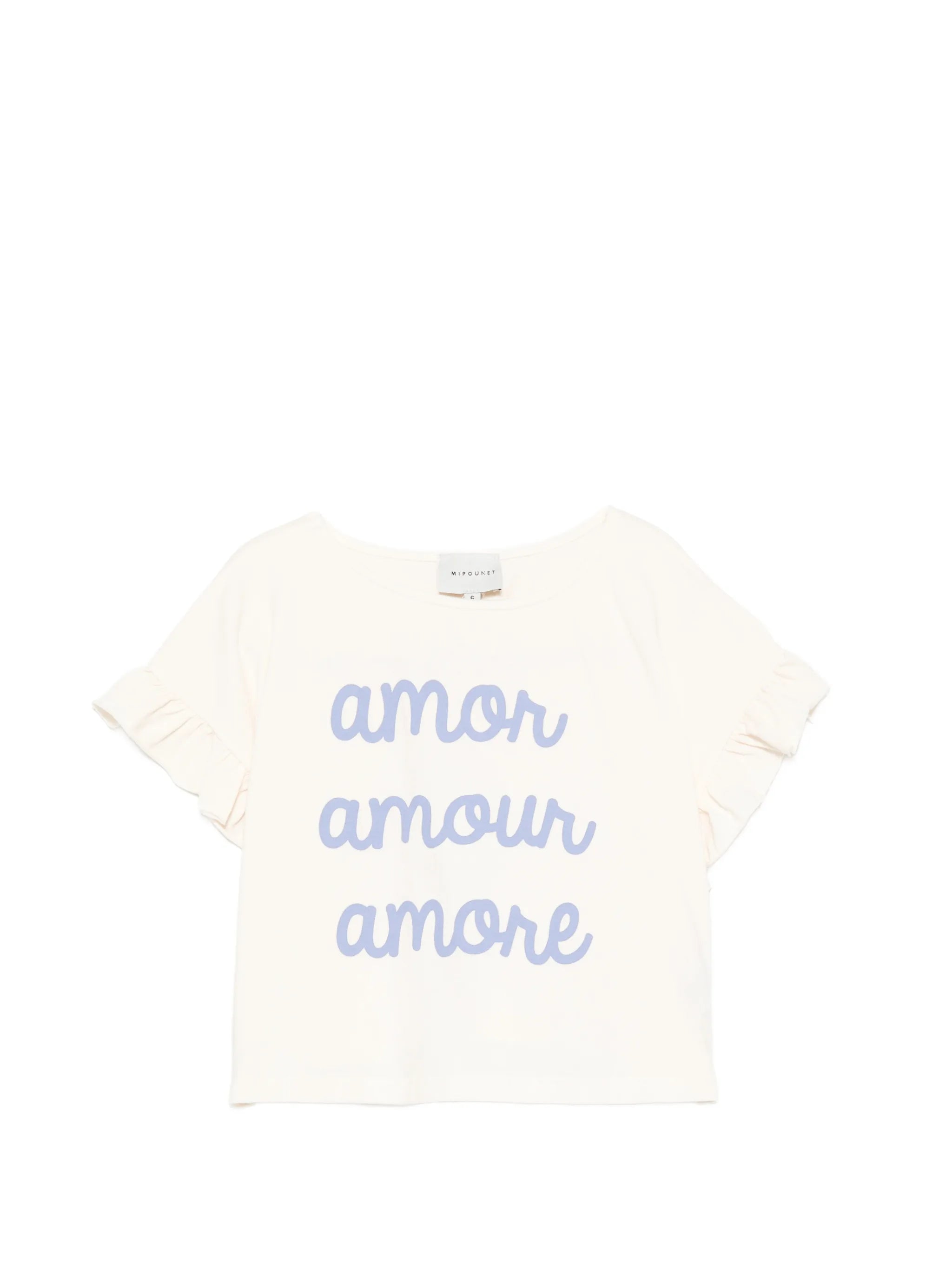 Mipounet Mipounet Amour Ruffled Graphic T-shirt