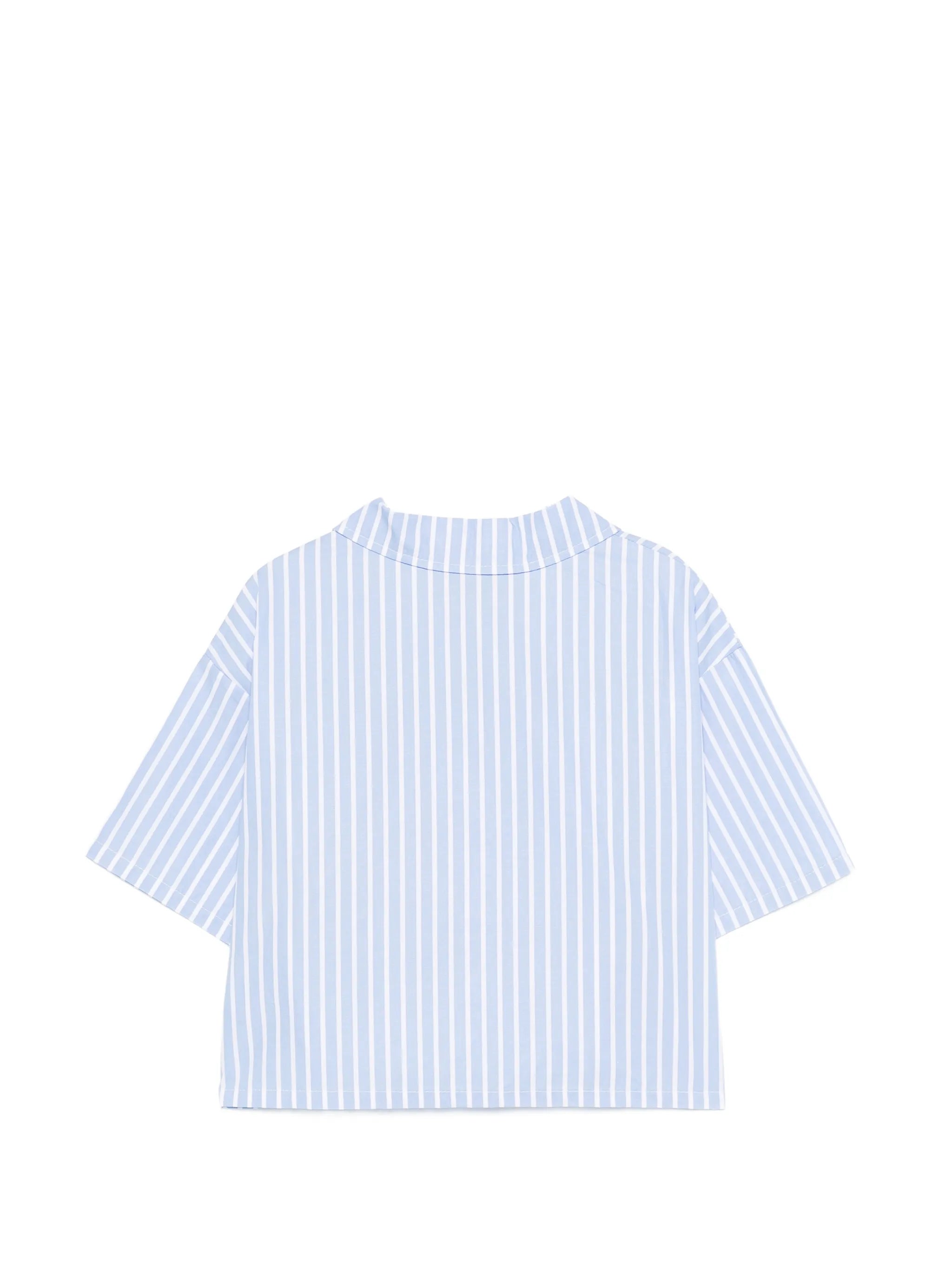 Mipounet Mipounet Ruffled Striped Shirt, view 2