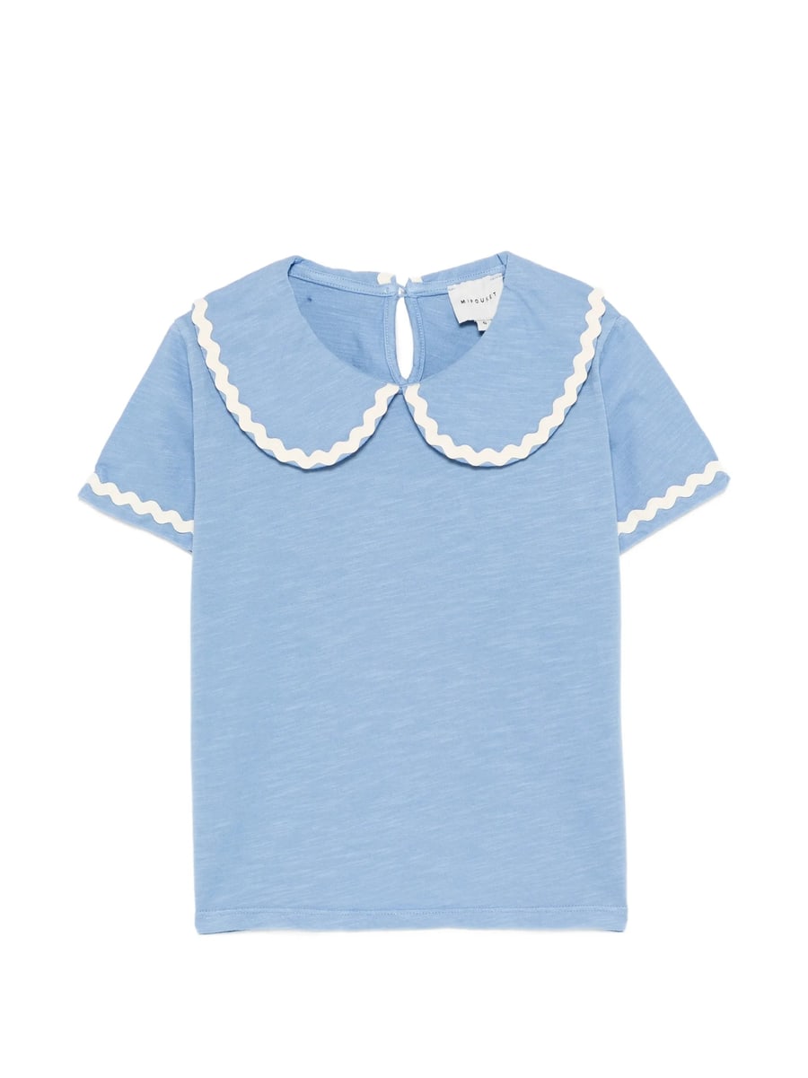 Mipounet Mipounet Odetta Scalloped Collared T-shirt