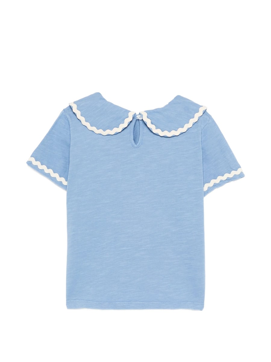 Mipounet Mipounet Odetta Scalloped Collared T-shirt, view 2