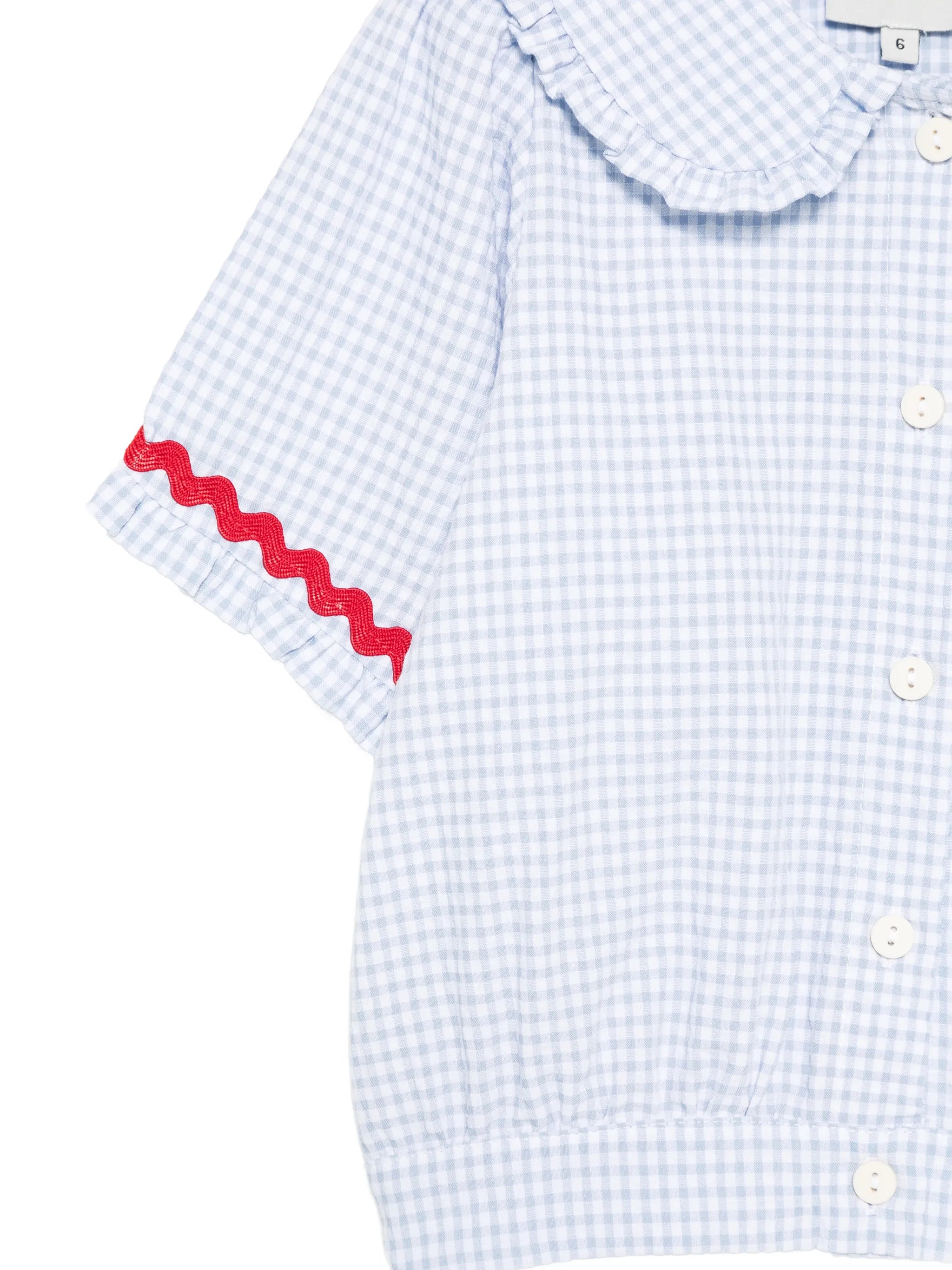 Mipounet Mipounet Sylvie Ruffled Gingham Top