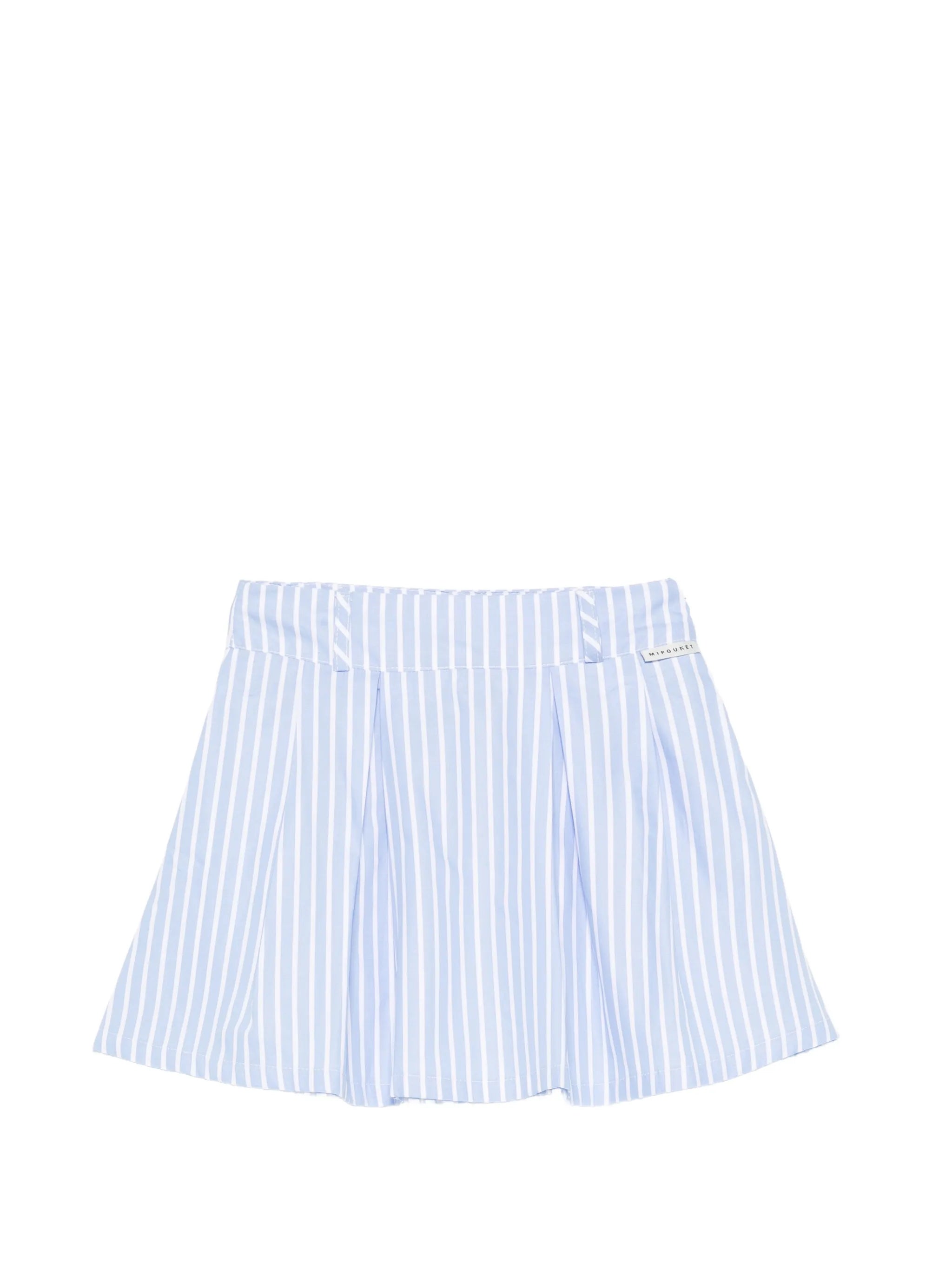 Mipounet Mipounet Sia Striped Pleated Mini Skirt