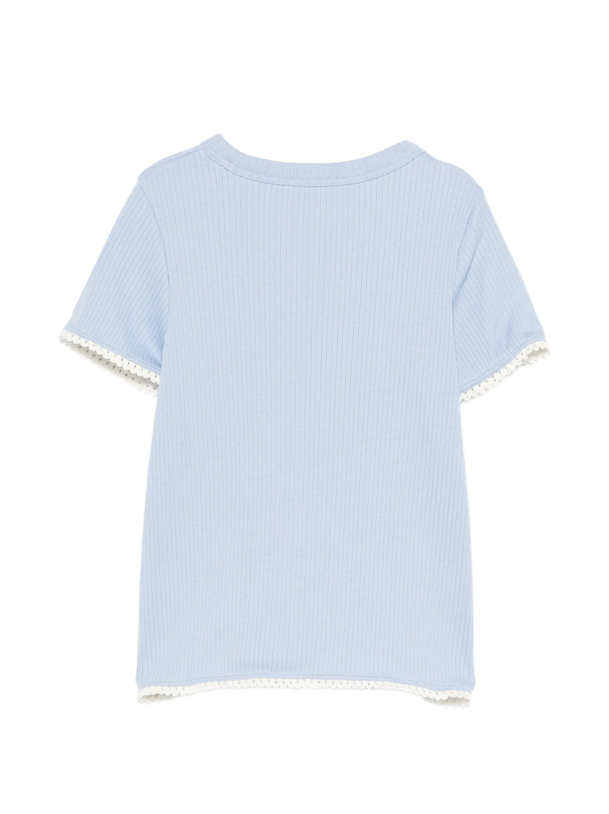 Moncler Moncler Ribbed Lace T-shirt, view 2