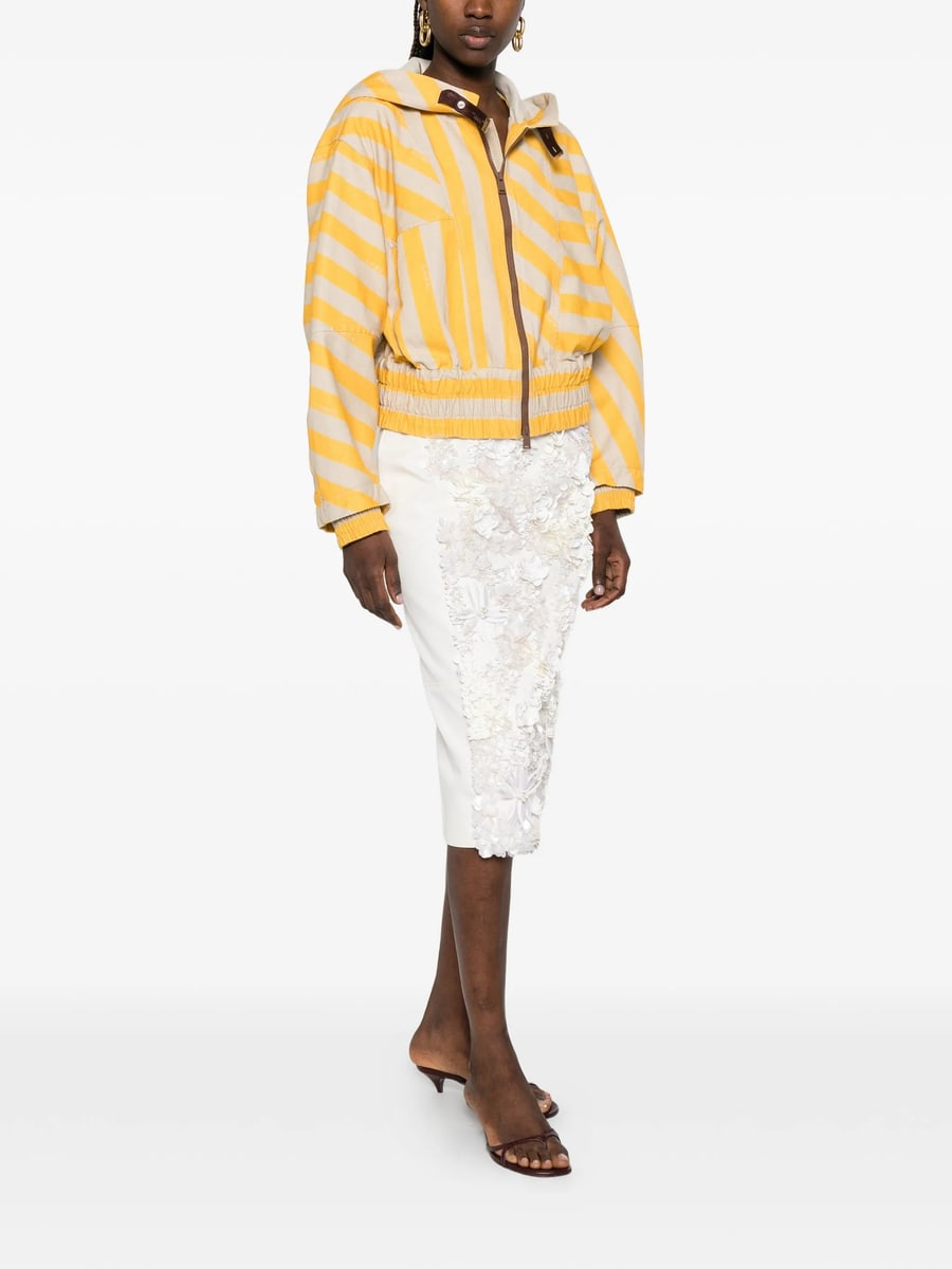 Fendi Fendi Striped Hooded Jacket, view 2