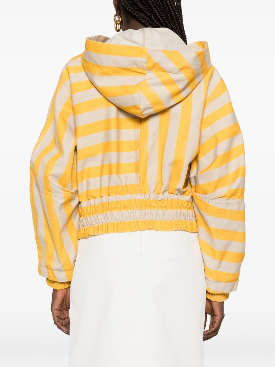Fendi Fendi Striped Hooded Jacket, view 3