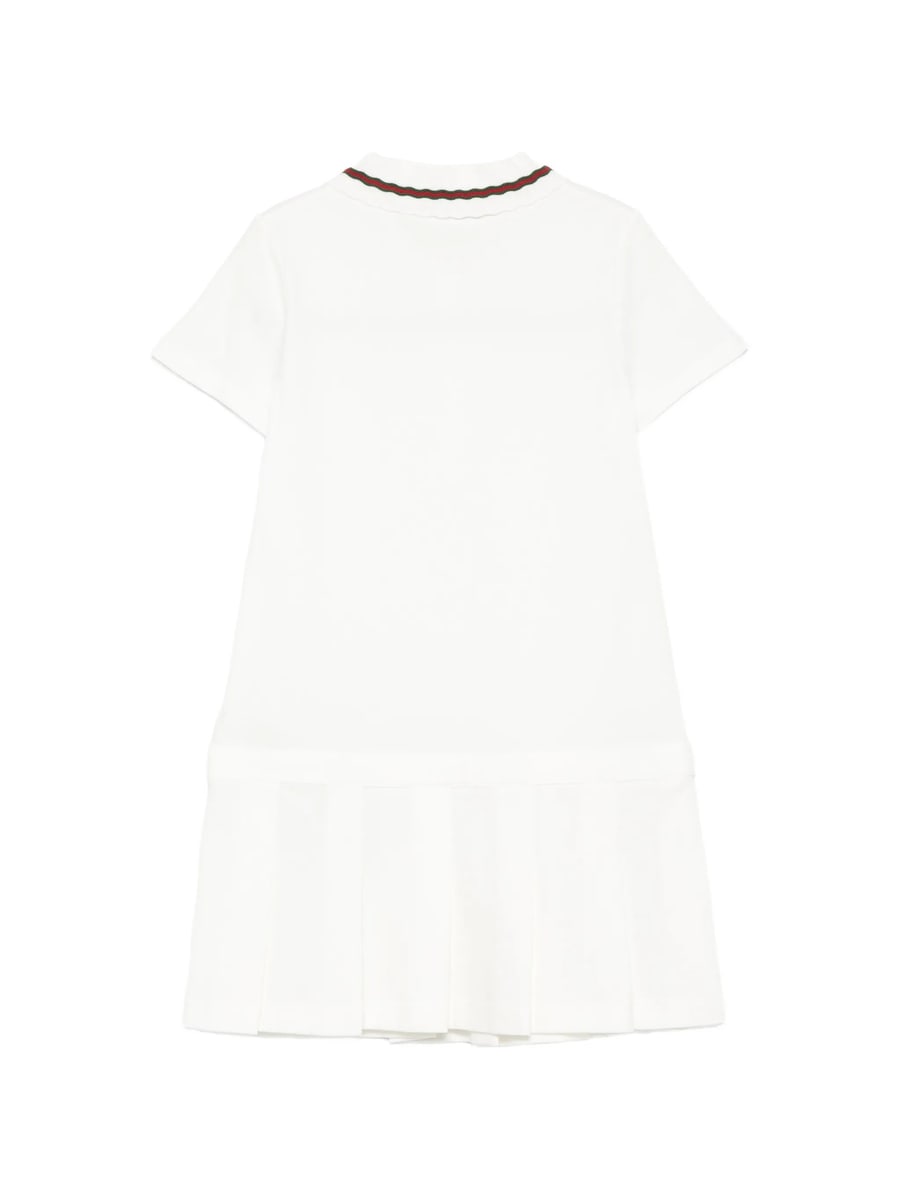 Gucci Gucci Striped-collar Pleated Dress, view 2