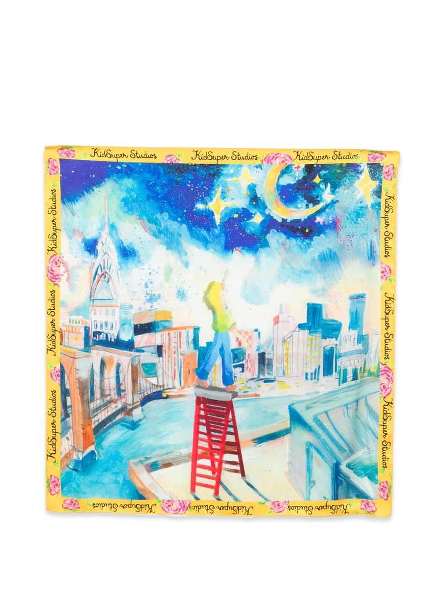Kidsuper Kidsuper Floral-print Scarf