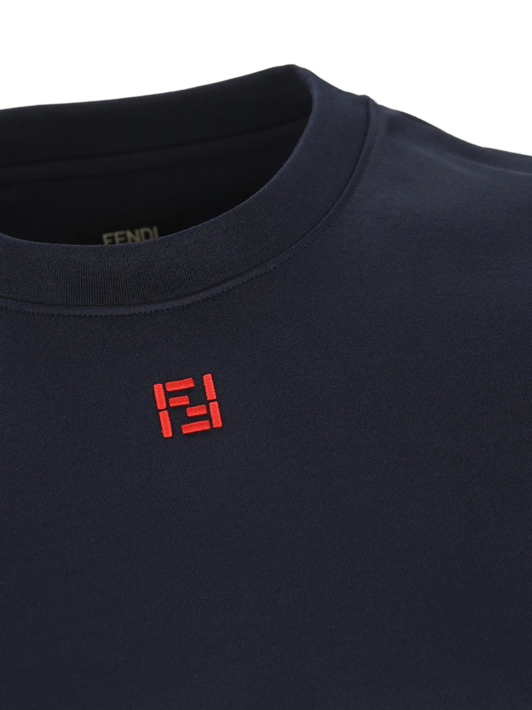 Fendi Fendi Logo-embroidered T-shirt, view 2