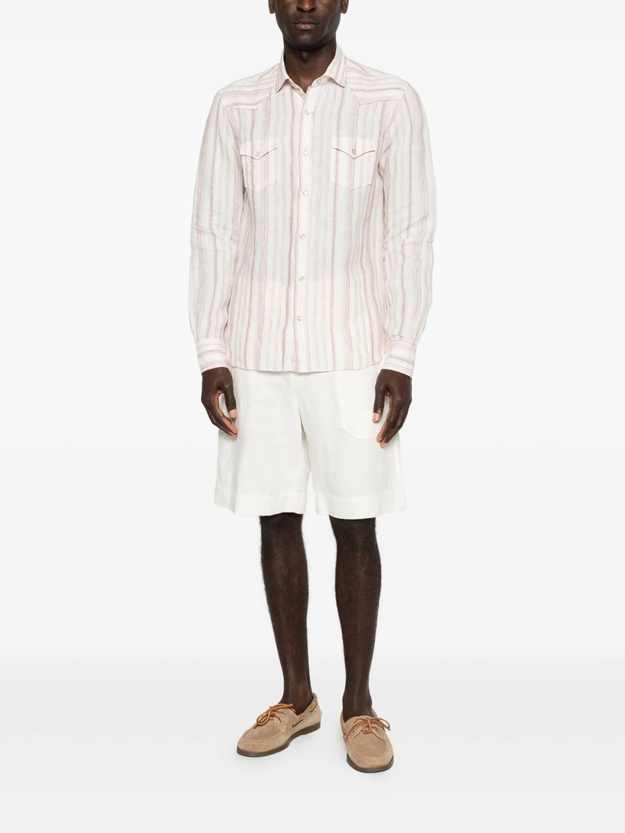 Barba Barba Striped Pocket Shirt, view 2