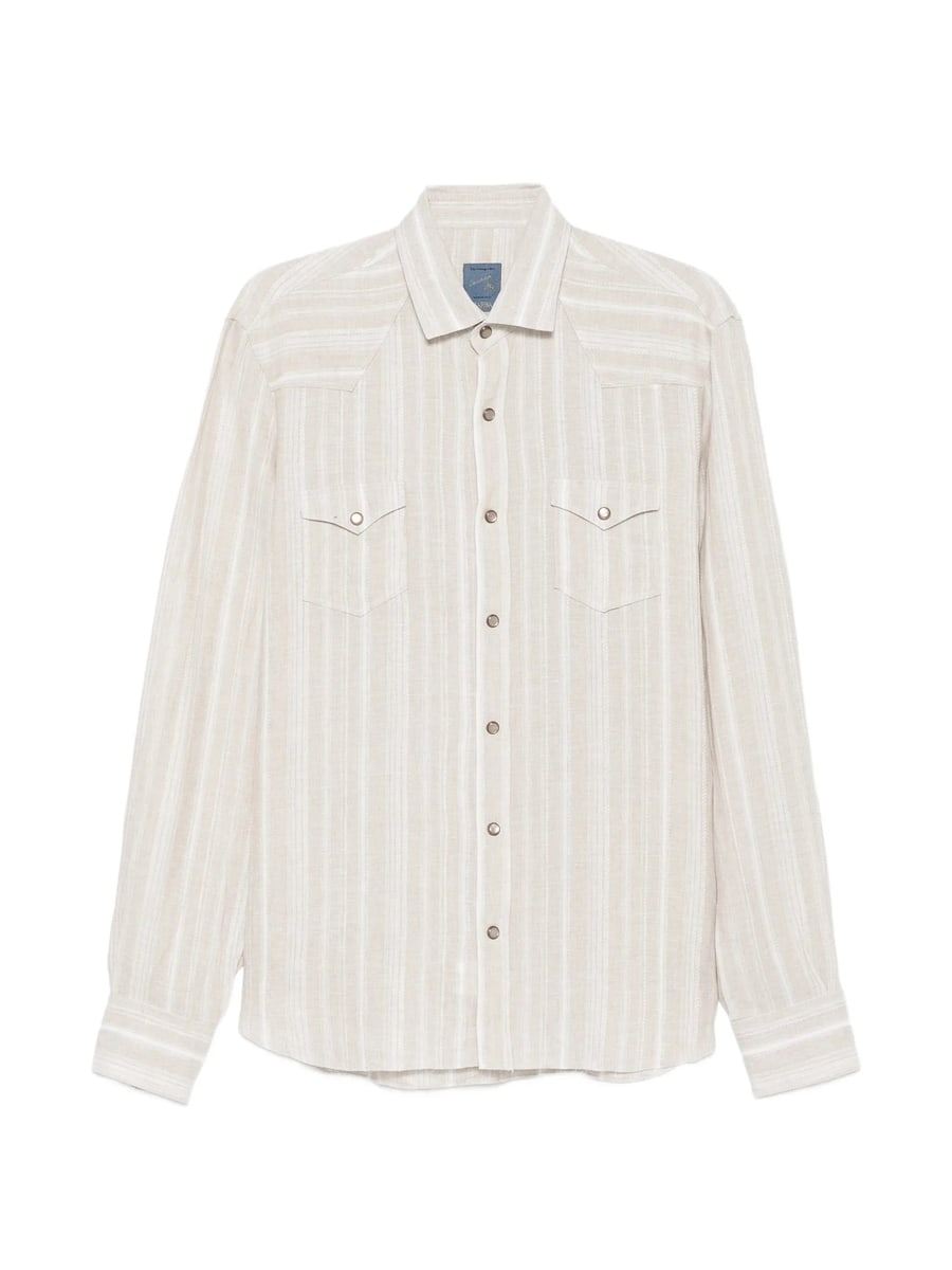 Barba Barba Striped Flap-pockets Shirt