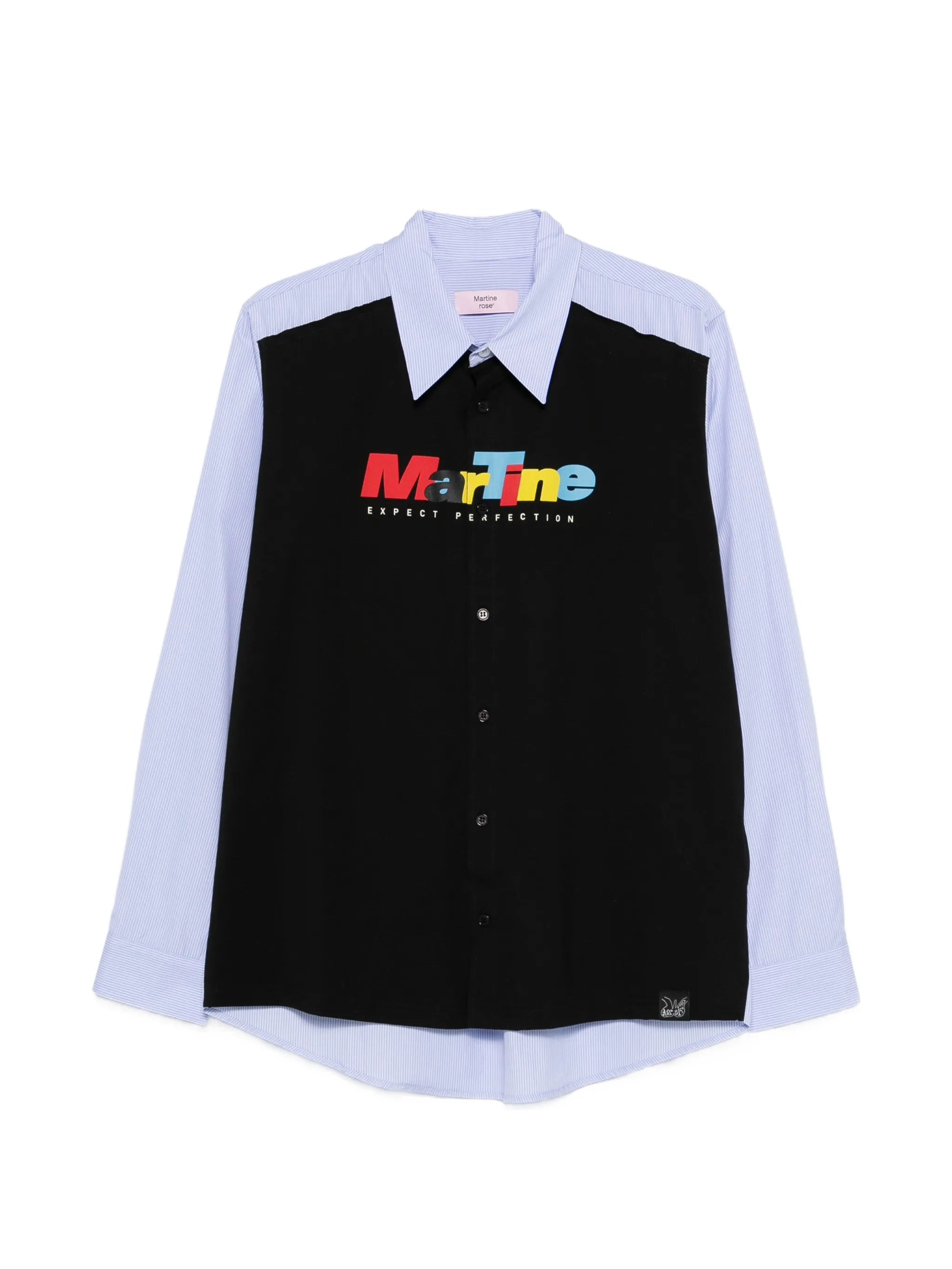 Martine Rose Martine Rose Stripe Logo Polo Shirt